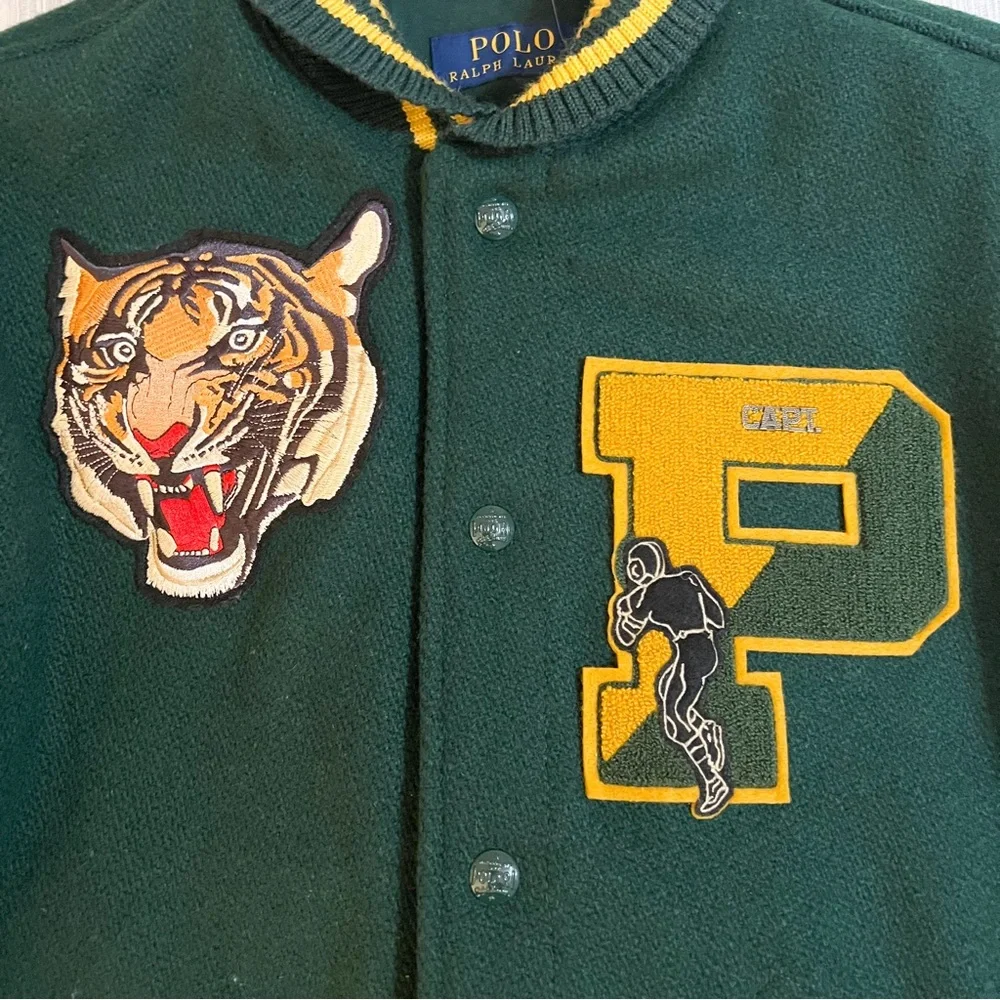 Polo Ralph Lauren Letterman TIGER Varsity Jacket- Limited Edition 🔥🔥🔥😳 - Picture 4 of 15